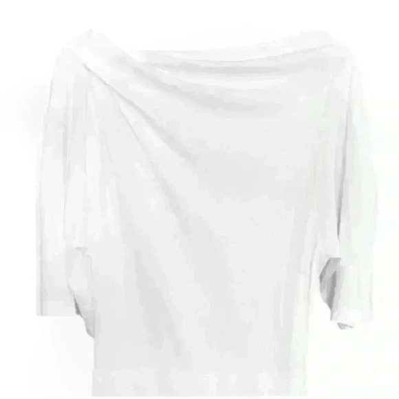 IRO Womens Palmero 3/4 Sleeve Boat Neck Mini Dress in White. Size Small - Picture 9 of 13